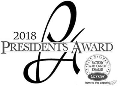 2018 Carrier Presidents Award Winner